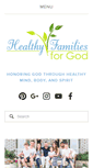 Mobile Screenshot of healthyfamiliesforgod.com