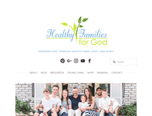 Tablet Screenshot of healthyfamiliesforgod.com